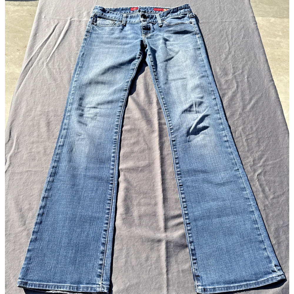 X2 Zelda Boots Y2K Low Rise Bootcut Jeans Womens 4 Medium Wash 2000s